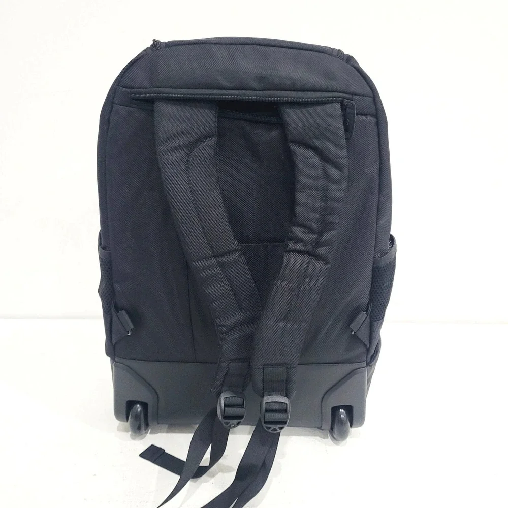 MATEIN Wheels Backpack 18 inch Rolling Travel Suitcase Computer Laptop Bag Black